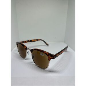 Tortoise Shell Sun Readers +2.25 Brown Lens UV Protection Sunglasses